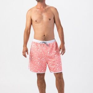 LainSnow Men’s Boardshorts Coral Stars. Size Medium